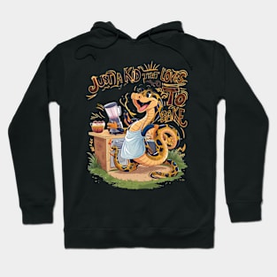 Culinary Serpent: A Snake in an Apron Hoodie